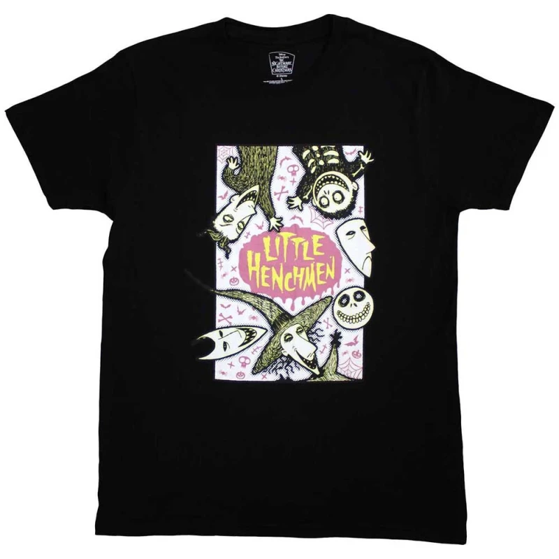Image of Disney The Nightmare Before Christmas Little Henchmen T Shirt Black unisex