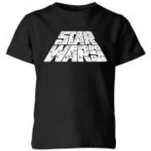 Image of Star Wars The Rise Of Skywalker Trooper Filled Logo Kids T-Shirt - Black - 9-10 Years