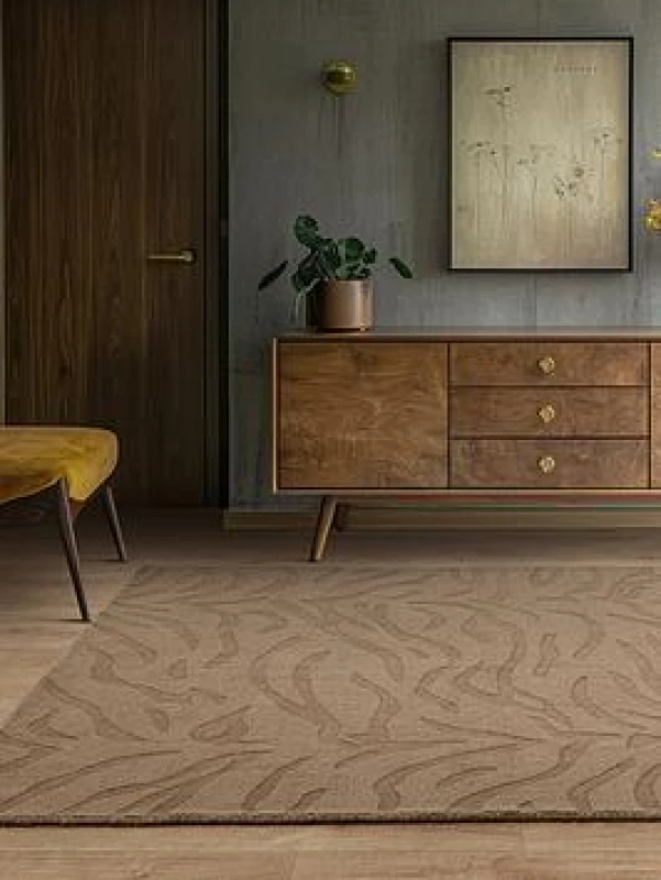 Image of SO'HOME Tigra Hand Carved Rug Brown 160X230CM;200X290CM;120X170CM