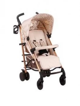 image of My Babiie Believe Mb51 Rose Gold And Blush Leopard Stroller