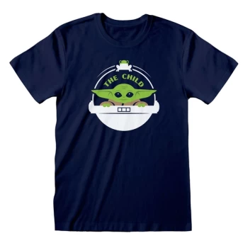 Image of Mandalorian - The Child Unisex Small T-Shirt - Navy