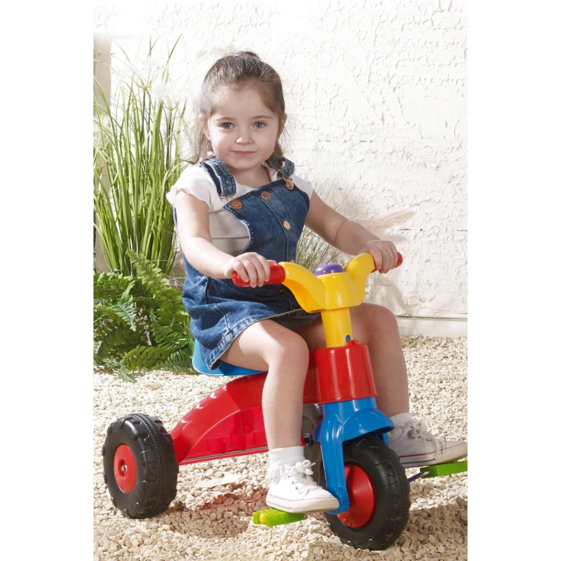 Image of Dolu Toddler Kids My First Pedal Trike Multicolour - 2 Years + Multi unisex