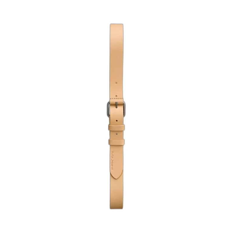 Image of Nudie Jeans Leather belt Nudie Jeans Dwayne Beige Male 105 cm