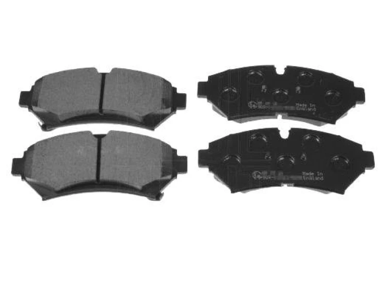 Image of Blue PRINT ADA104243 Brake pad set Front Axle, prepared for wear warning indicator Brake Pad Set,disc brake (402)