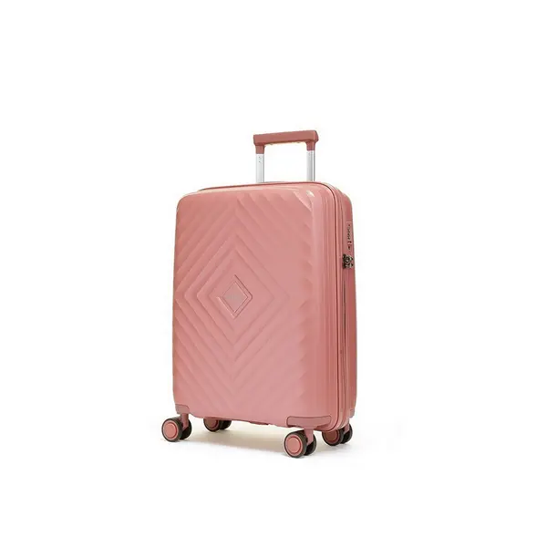 Image of Rock Luggage Infinity KZ29004 Large Hardshell Dusky Pink Suitcase