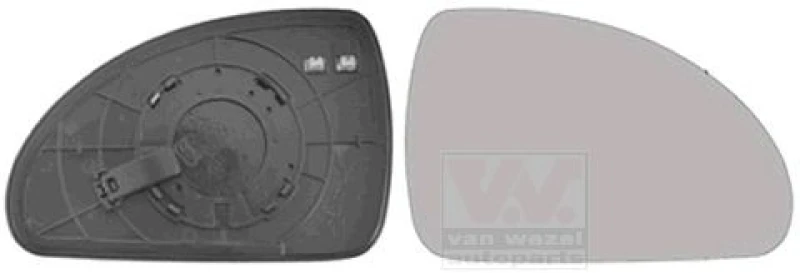 Image of VAN WEZEL Wing mirror glass VAN WEZEL 8353838