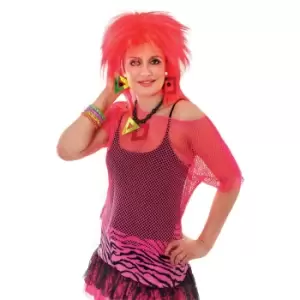 Image of Bristol Novelty Womens/Ladies Neon Mesh Top (One Size) (Pink)