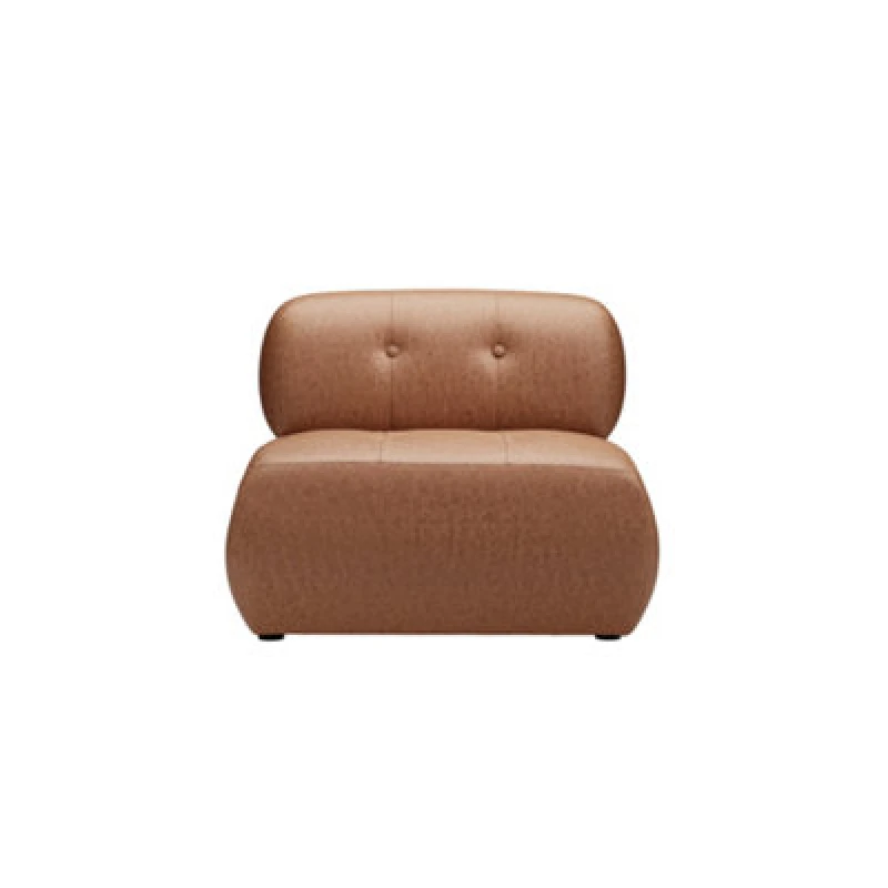 Image of LPD Reese Brown Faux Leather Accent Chair