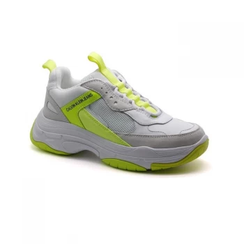 Image of Calvin Klein Jeans Trainers - White/Yellow