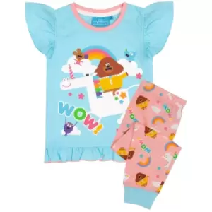 Hey Duggee Girls WOW! Long Pyjama Set (2-3 Years) (Blue/Pink/White)