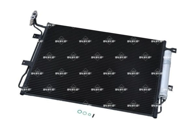 Image of NRF 350330 Condenser EASY FIT, with seal ring, with nitrogen filling Aluminium Condenser,air conditioning (448)