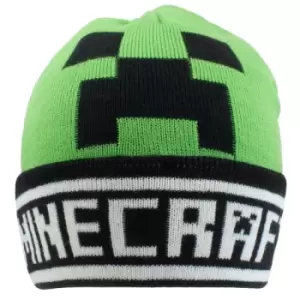 image of Minecraft - Creeper Face (Beanie) One Size