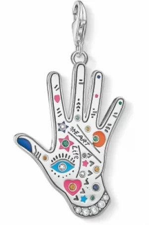 Image of Ladies Thomas Sabo Sterling Silver Charm Club Hand Charm Y0051-845-7