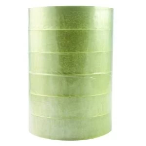 Image of Q-Connect Adhesive Tape 24mm x 66m Pack of 6 KF27017