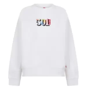Image of Levis Levis GS 501 Crew Sweater Womens - White