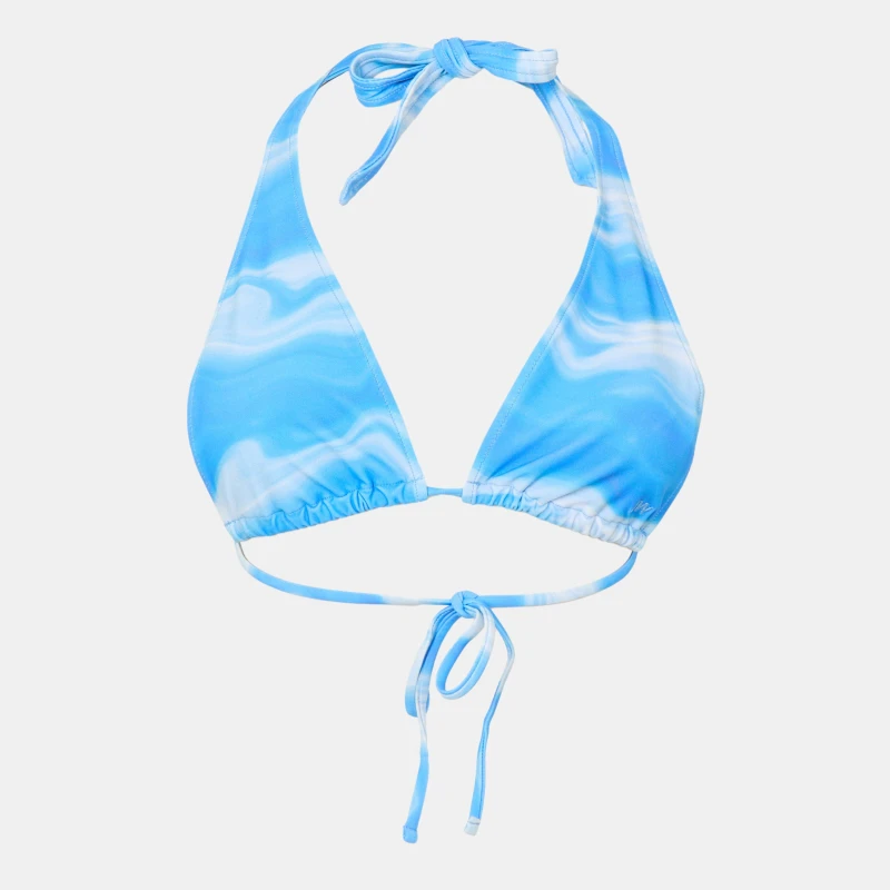 Image of Jack Wills Wide Strap Bikini Top - Blue Blue 8