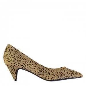 Image of Jeffrey Campbell Brea Hair Shoes - Black/Beige
