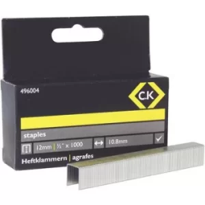 Image of Pocket clamps 1000 pc(s) C.K. 496004 Dimensions (L x W) 12mm x 10.5 mm