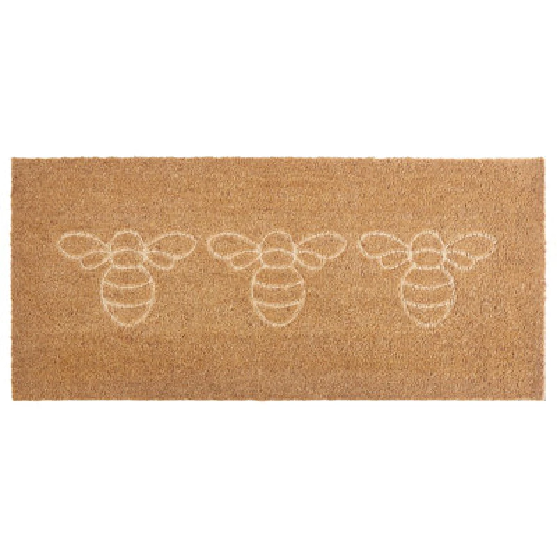 Image of Beliani Doormat Cavite Natural 55 X 120 Cm Bee Coir