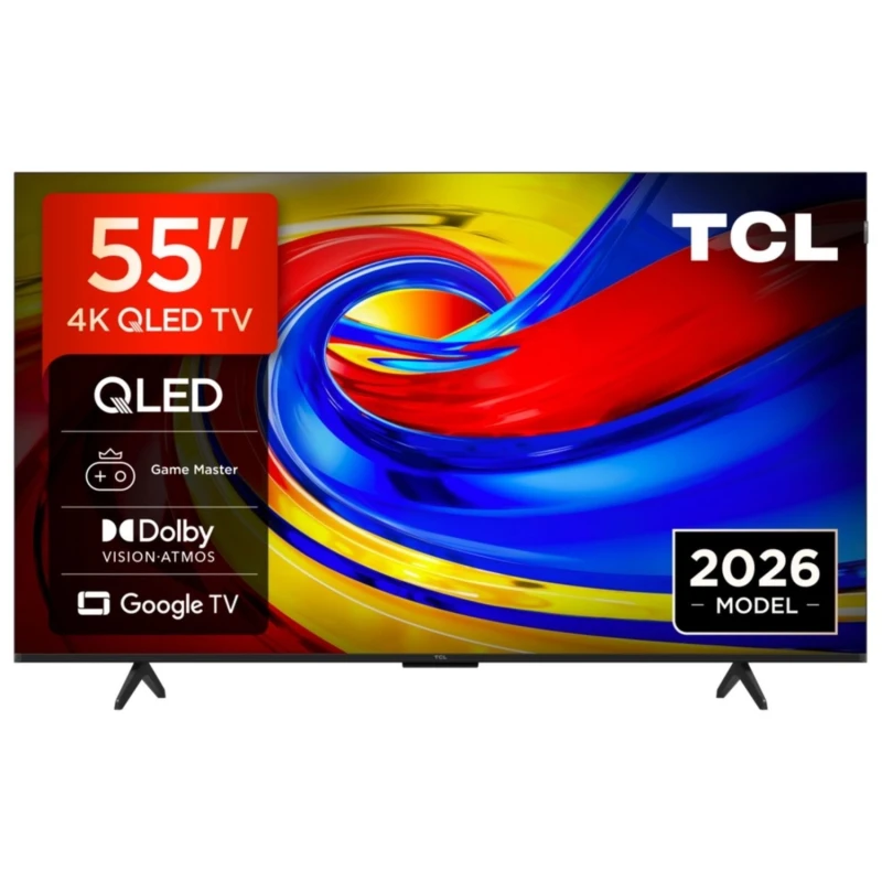 Image of TCL 55P7L-UK 55" QLED 4K Google TV Dolby Vision Dolby Atmos & Game Master Gaming 55P7L-UK Black