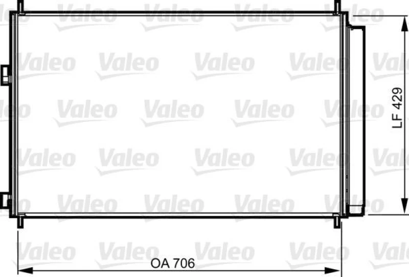 Image of Air conditioning condenser VALEO 814204