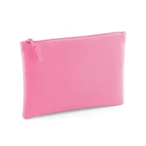 Image of Bagbase Grab Zip Pocket Pouch Bag (One Size) (True Pink)