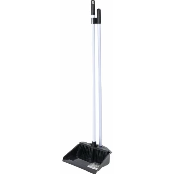 Image of Bentley Brushware P8008/BW Long Handled Plastic Dustpan & Brush Set