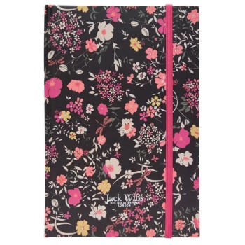Image of Jack Wills Beverley A5 Jw Metallic Notebook - Pink