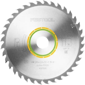 Image of Festool Universal Wood Cutting Circular Saw Blade 216mm 36T 30mm