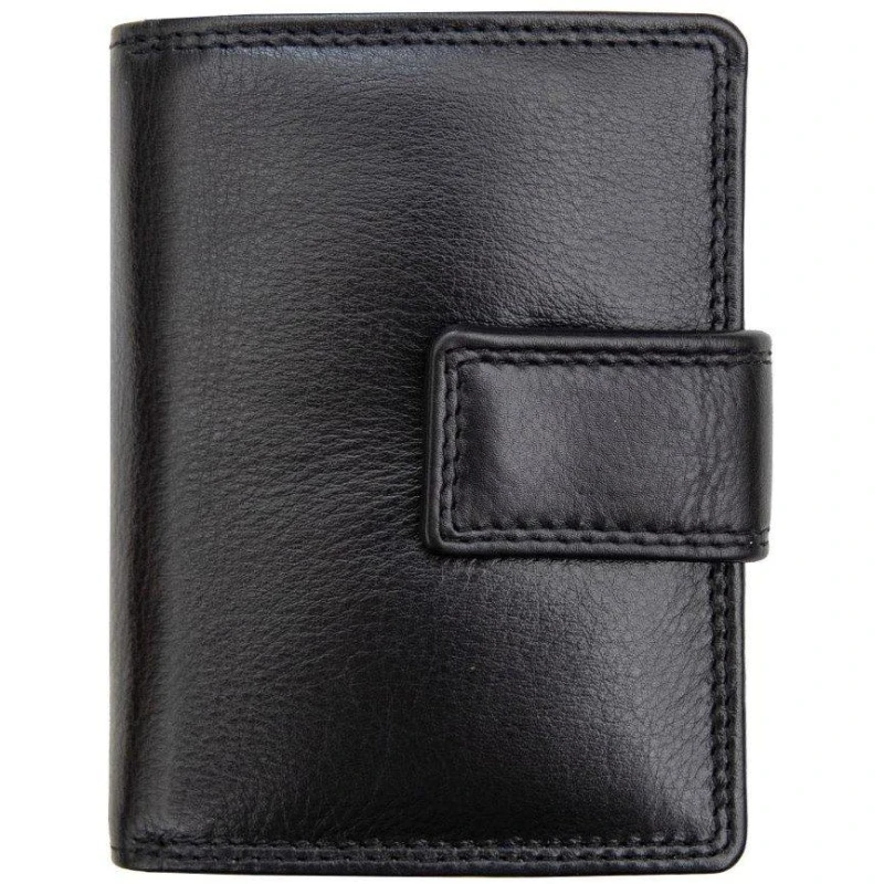 Image of PRIMEHIDE 'Verona' Leather Coin Purse Black