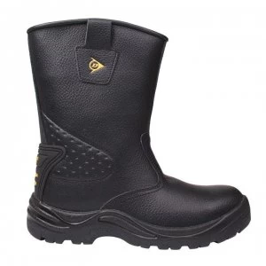 Image of Dunlop Safety Rigger Mens Steel Toe Cap Safety Boots - Black