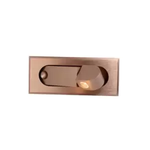 Image of Dospat Sconce Wall Lamp Recessed LED 1x 3W Copper