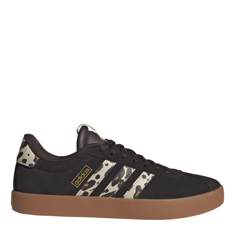 Image of adidas VL Court 3.0 Womens Brown/Leopard female 6.5 (40)