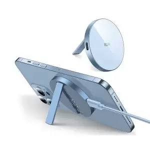 Image of ESR HaloLock Kickstand Wireless Charger MagSafe Compatible Sierra Blue