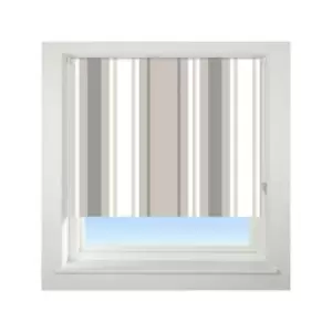 Image of Universal - Stripe Patterned Thermal Blackout Roller Blind, Neutral, W150cm