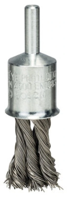 Image of Bosch Brushing PRO Stainless Steel heavy End Brush Straight Shank 19 x 0.35mm 2608622129