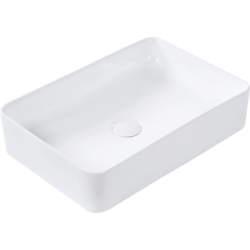 Image of Beliani Countertop Basin Chivana 510 X 340 mm Ceramic White