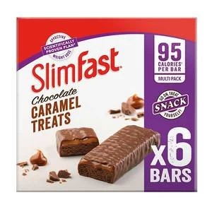 Image of SlimFast Caramel Snack Bar Multipack 6x 26g
