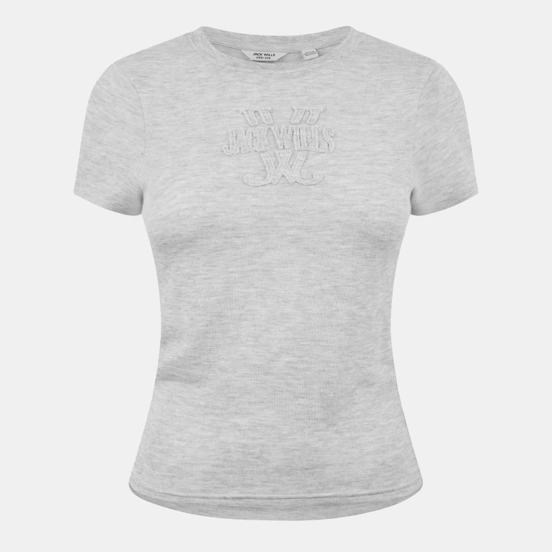 Image of Jack Wills Slub Baby Tee - Grey Grey 8