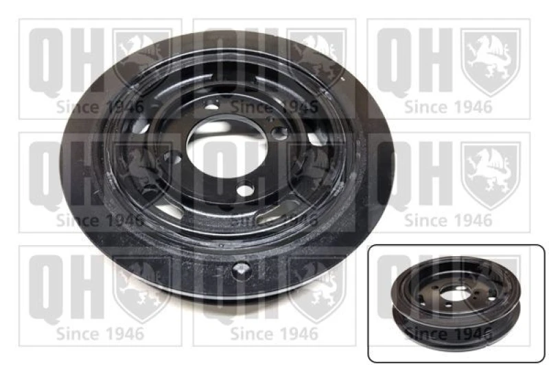 Image of QUINTON HAZELL Crankshaft pulley QUINTON HAZELL QCD120