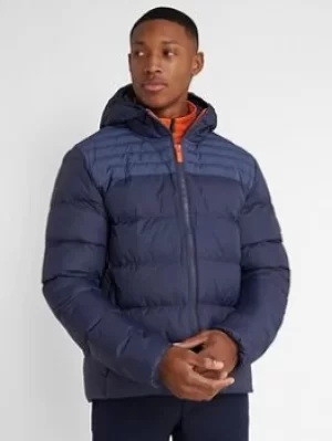 Image of Calvin Klein Golf Voltron Hooded Padded Jacket, Navy Size M Men