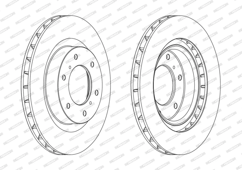 Image of Brake disc FERODO DDF1757C