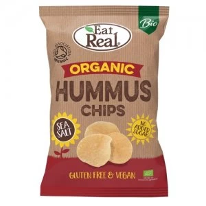 image of Eat Real Organic Hummus Chips Sea Salt 100g