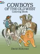 Image of cowboys of the old west coloring book