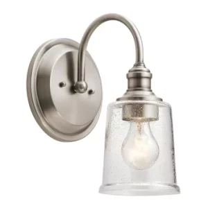 image of Waverly 1 Light Wall Light, Classic Pewter, E27