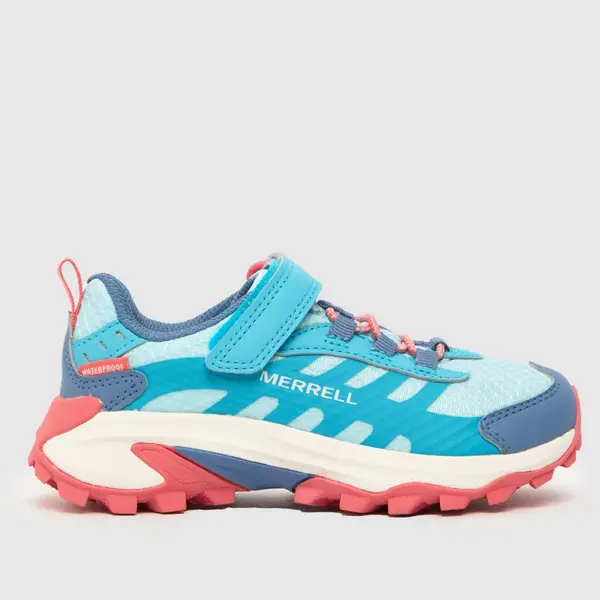 image of Merrell pale blue moab speed 2 low Girls Junior trainers