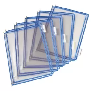 Tarifold Clear view panel, pack of 10, for A4, blue