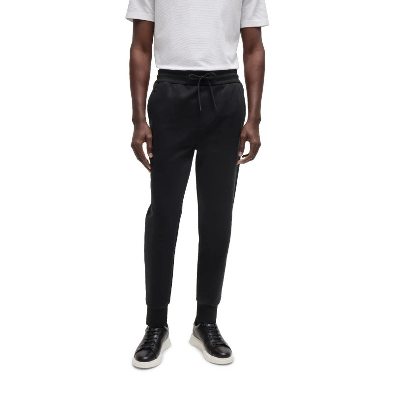 Image of Boss Mens P Lamont Short Sleeve Polo Shirt Black male S