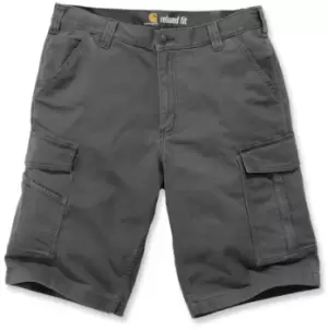 Image of Carhartt Rugged Flex Rigby Cargo Shorts, black, Size 28, black, Size 28