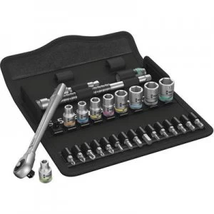 Image of Wera Zyklop Metal 8100 SA 7 Bit set Metric 1/4 (6.3 mm) 28 Piece 05004017001